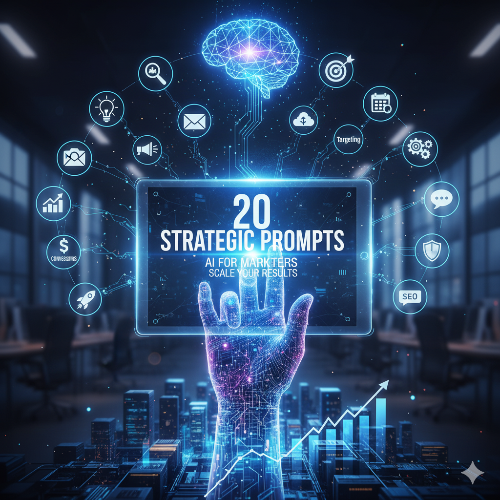20 Prompts Estratégicos para Profissionais de Marketing Explorarem a IA e Escalar Seus Resultados