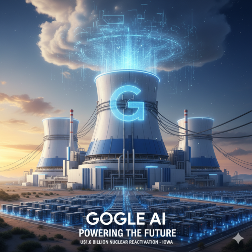 A Fome da IA: Google Banca Reativação de Usina Nuclear de US$ 1,6 Bilhão para Alimentar seus Data Centers