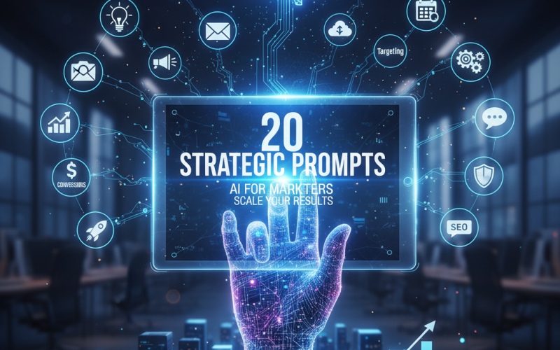 20 Prompts Estratégicos para Profissionais de Marketing Explorarem a IA e Escalar Seus Resultados