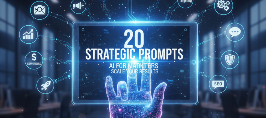 20 Prompts Estratégicos para Profissionais de Marketing Explorarem a IA e Escalar Seus Resultados