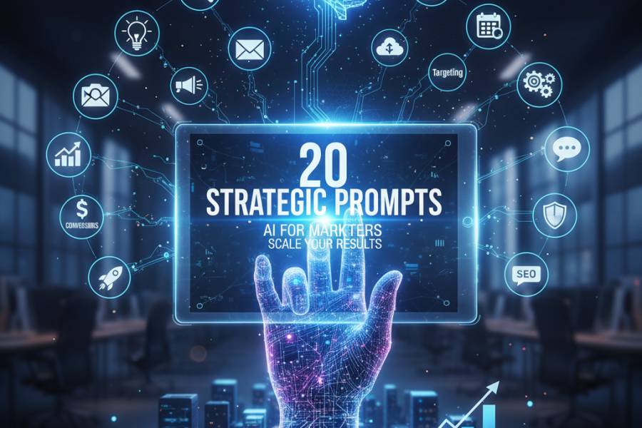 20 Prompts Estratégicos para Profissionais de Marketing Explorarem a IA e Escalar Seus Resultados